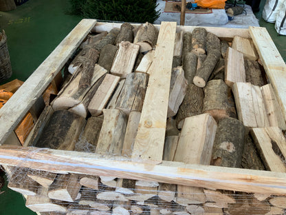 Large Hand Stacked Pallet of Kiln Dried Ash, Equal to 2.5 Ton Bags