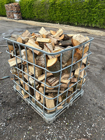 1.2m3 Cage of Part Seasoned Mixed Woods, Equal to 1.5 Ton Bags