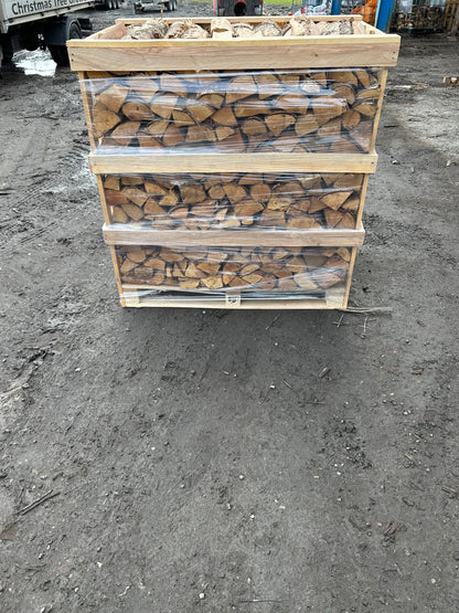 Hand Stacked Pallet of Kiln Dried Alder, Equal to 2 Ton Bags