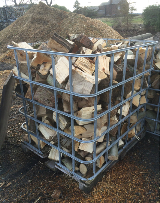1.2m3 Cage of kiln dried Oak & Birch Mix, Equal to 1.5 Ton bags