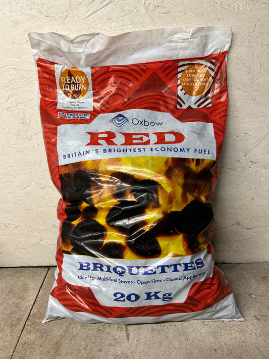 TEMPORARILY OUT OF STOCK 20KG Smokeless Coal Briquettes Ash